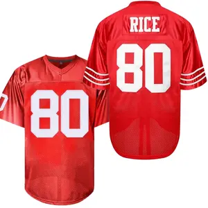 Jerry Rice San Francisco Red Laser Auto Football Jersey