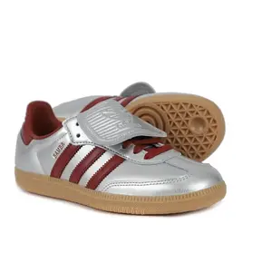 Adidas Samba LT Silver Metallic Ruby Gum (Women's) JH5707 New