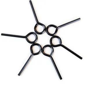 6 Pack Allen Wrench Hex Key for Push Bar Door Panic Exit Devices 5/32 Inch Standard Hex Dogging Key with Full Loop Hex Key  Set Solid Metal Hex  Wrench (Black)