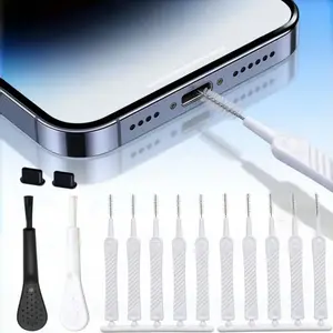 13-Piece Mobile Phone Cleaning Tool Set, Brushes & Cloths, Ideal for Charging Ports, Speaker Holes, Screens, Keyboards, Dust Prevention
