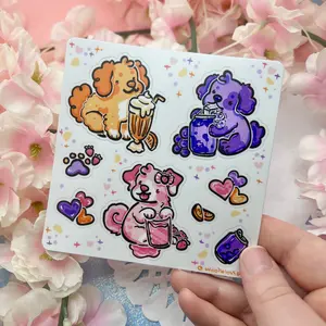 Soda Puppy Trio ~ Sticker Sheet Soda Puppy Trio ~ Sticker Sheet