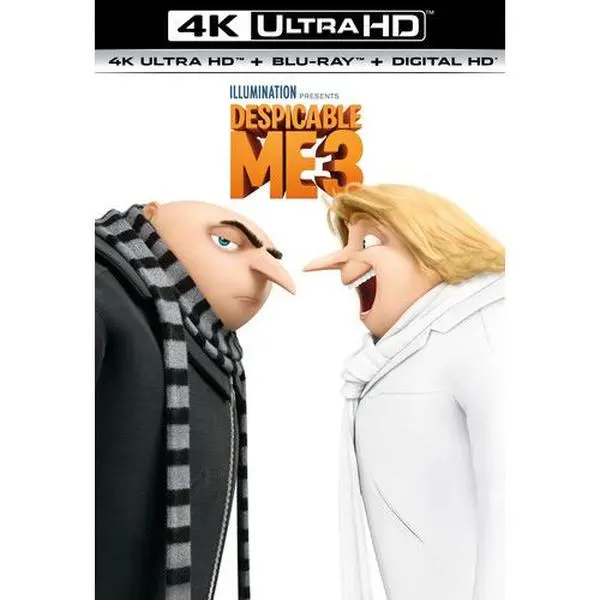 Despicable Me 3  [4K ULTRA HD BLU-RAY MOVIE] With Blu-Ray, 4K Mastering, Special Ed, UV/HD , , 2 Pack