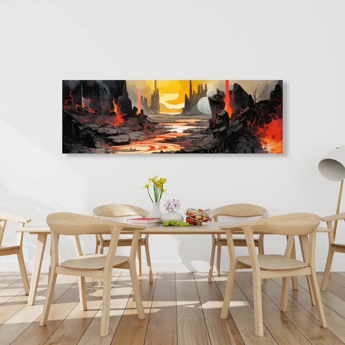 212 MAIN Charred-White Minimalist Aesthetic Artistic Photo Print - 20x60 in., Home Decor Wall Art for Room Decoration