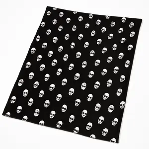 Spooky Skulls Halloween Throw Blanket