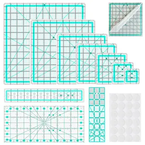 Quilting Rulers,10 Quilting Rulers(2.5"x2.5",3.5"x3.5",5"x5", 6.5"x6.5",8"x8",10"x10",12.5"x12.5",6.5"x12",2"x12",3"x9")  Quilting Ruler