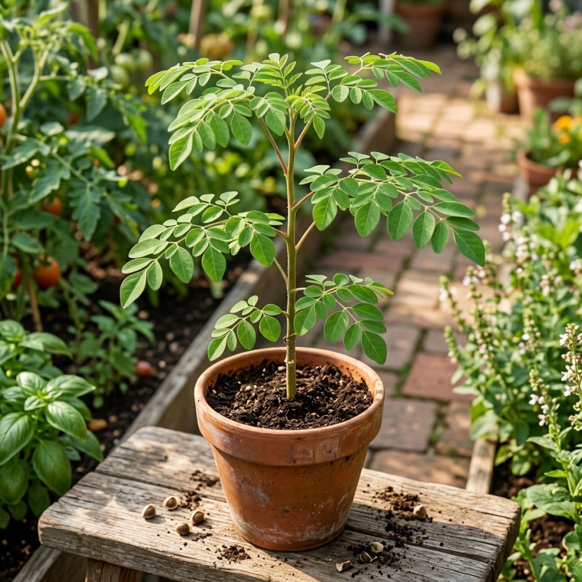 Premium Moringa Seeds High Germination Rate Organic Edible Moringa Oleifera for DIY Crafts Tea Infusions & Garden Planting