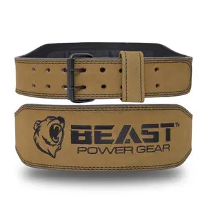 Weight Lifting Belt 4inch Leather Belt Foam Padded Back Support Gym Belt for Bodybuilding Squat Deadlift Weightlifting Belt Men Women