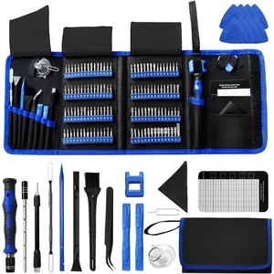 142 IN 1 Professional Computer Repair Tool Kit, Precision  Set with 120 Bits  Repair Tool Kit for , MacBook, Computer, Laptop, PC, Tablet, PS4,  Console, and Others