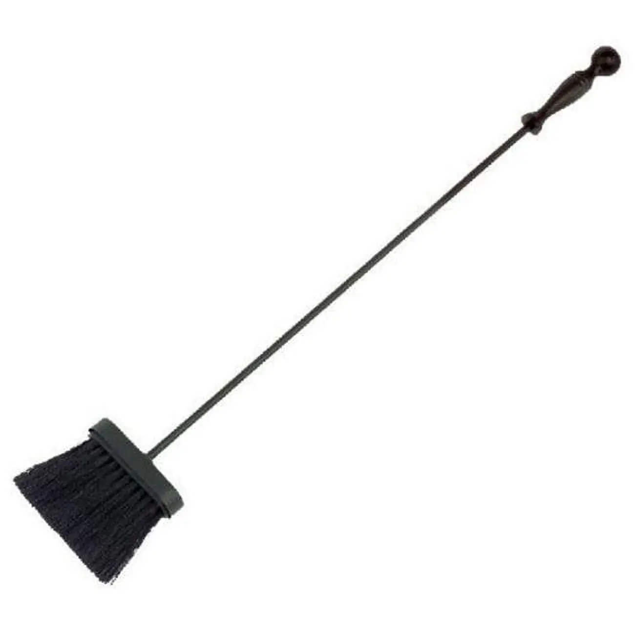 Individual Hearth & Fire Pit Tool with Ball Handle - 27 in. Brush, Black