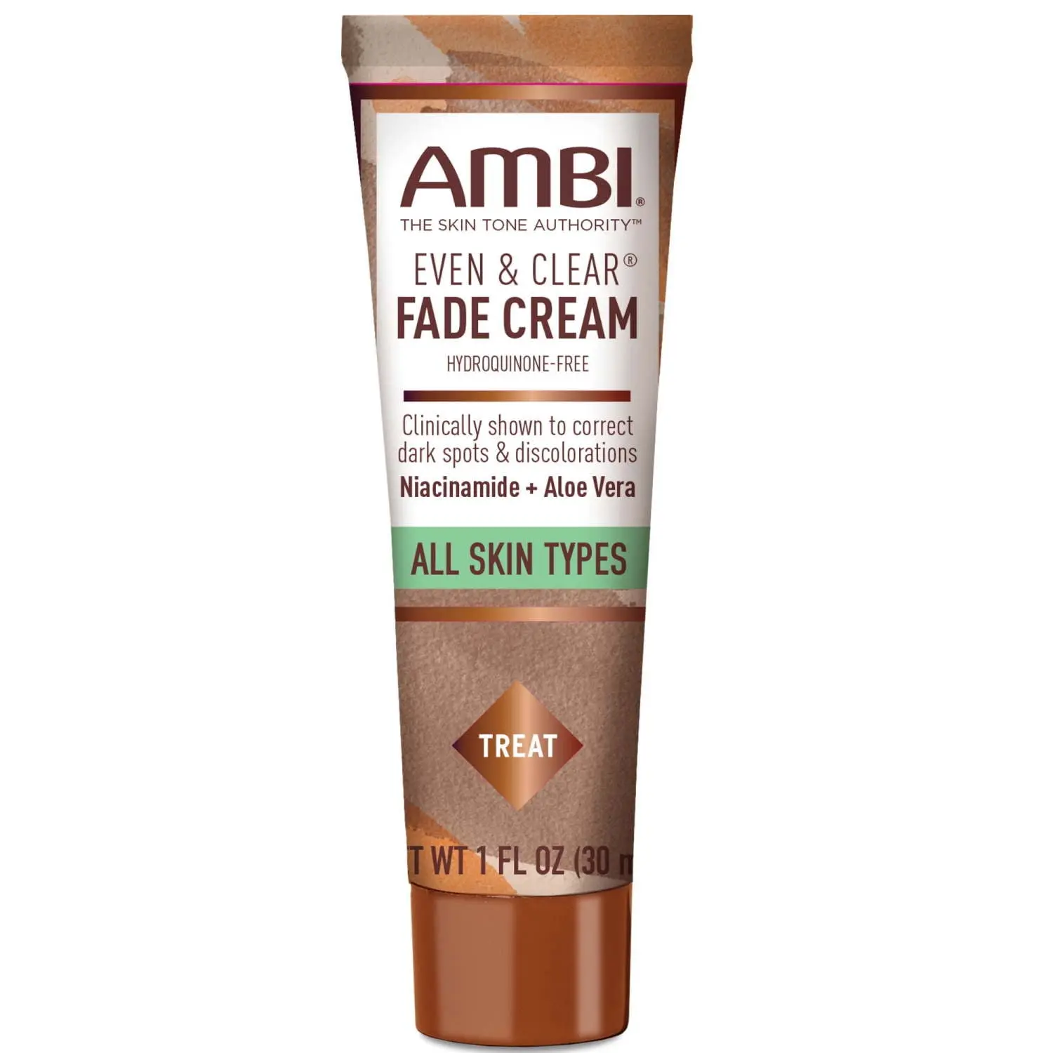 AMBI Even & Clear Facial Fade Cream, Hydroquinone Free, 1 oz
