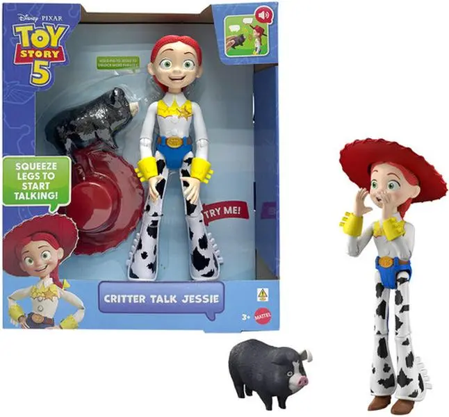 Disney/PIXAR Toy Story 5 Critter Talk Jessie 12" Action figurine/statue & JD Pig with Sounds  [COLLECTIBLES] figurine/statue, Paper Doll
