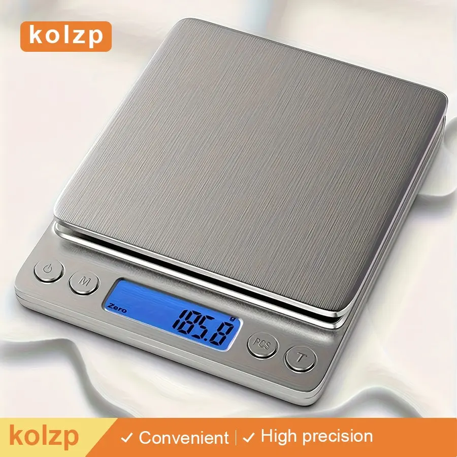 High Precision Digital Kitchen Scale, Scale for Food, Grams and Ounces, Essential for Cooking, Baking, Meal Prep, Ideal for Apartments and Dorms, Back-To-School Must-Have, Food Scales