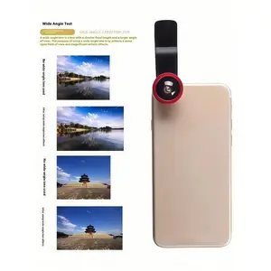 3-In-1 Phone Fish Eye Lens, Macro Wide Angle Microscope Selfie Lens, Portable Photography Accessory, Ideal for Macro and Wide Angle Shots, Cell Phone Accessories