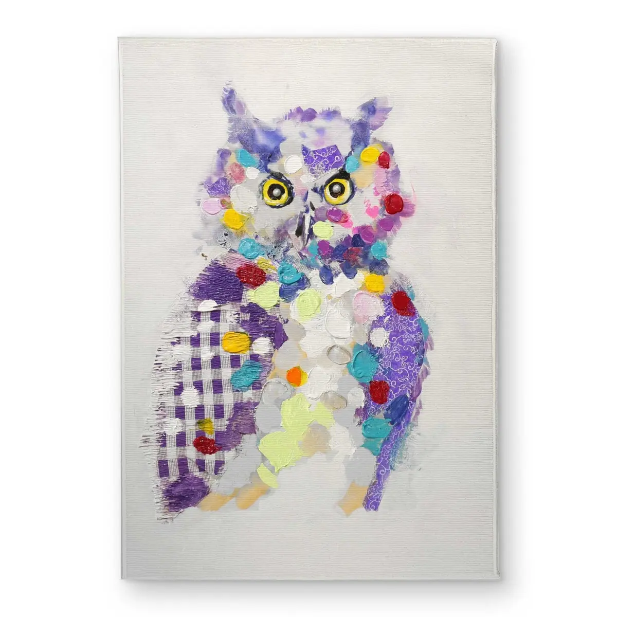 212 MAIN Textured Abstract Owl Bird Motif Decorative Rug Mat - 17x24 in Standard Size Turquoise Indoor-Outdoor Polyester Loop Carpet, Household Textile for Home Decor (Model CODM17246GFF2V), Indoor Outdoor Rug