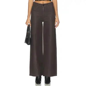 DL1961 Hepburn High Rise Wide Leg Jeans in Walnut Coated