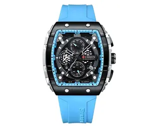 Ultimate Men's Watch - Sleek Tonneau Case with Premium Silicone Strap - Business, Casual, Formal Events - Add to cart Buy now Quartz Watch - Precision Movement, Comfortable Fit, Stylish Design, Durable Build