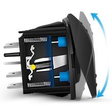 Nilight Momentary Rocker Switch (ON)-Off-(ON) Toggle Switches DPDT 7Pin 12V 24V on off on LED Switch for Cars Trucks Caravans Boats Winch Pump with Jumper Wire Nilight Momentary Rocker Switch (ON)-Off-(ON) Toggle Switches DPDT 7Pin 12V 24V on off on LED Switch for Cars Trucks Caravans Boats Winch Pump with Jumper Wire