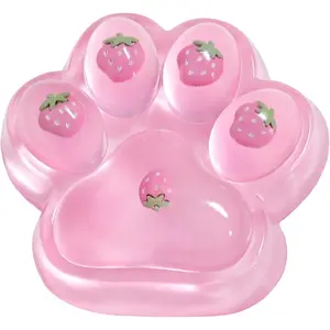 Big Taba Squishy Cat Paw Fidget Toy, Squishies Squeeze Toys for Girls 4-8, Ultra-Soft Sticky Sensory Toy Party Favors for Kids 8-12, Autism Stress Relief (Light Pink)