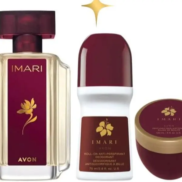 Avon Imari Fragrance Gift Set X3 Eau de Toilette Roll-On Anti-Perspirant Deodorant & Perfumed Skin Softener Set for Adults Daily Aroma