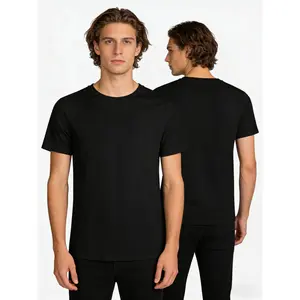 Heavyweight Pure Cotton T-Shirt - Men's & Women's Summer Short Sleeve (Pure White / Black)