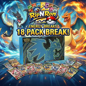 RipNRon Pokémon 18-Pack Energy Break – Live Rip & Ship