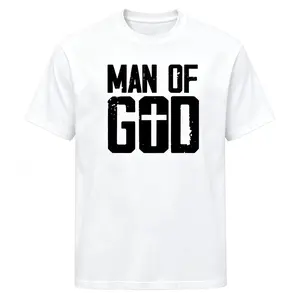 man of god cross t-shirt, distressed christian mens tee, masculine religious faith graphic shirt, church dad vintage wash top, father’s day christian gift for men, bold letter bible apparel No box included