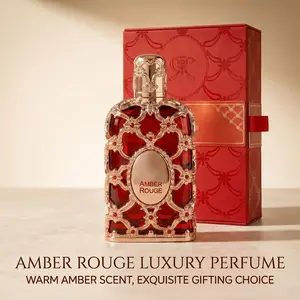 AMBER ROUGE 100ml(3.4 Oz)  Oriental Amberlong lasting perfume | Unisex Bold Warm Scent for Date Nights & Luxury Moments