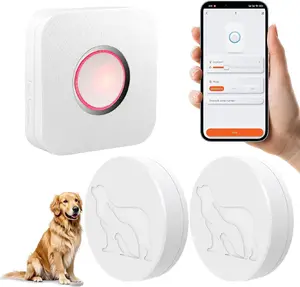 WiFi Wireless Smart Dog Door Bell for Potty Training Outdoor, Wireless Doggy Doorbell with Phone App