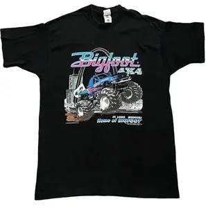 VTG Bigfoot Monster Truck T Shirt 20th Anniversary 1995 St Louis 4x4 Mens 2X Shortsleeve Tshirt Stitch Streetwear Cotton Made in USA 90s Graphic