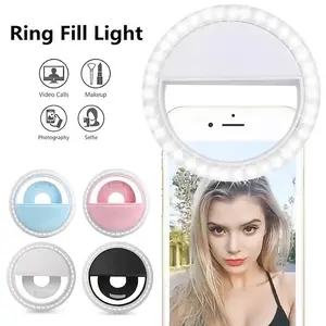 LED Selfie Ring Light Accessories Phone Adjustable Portable Compact Cellphone Smartphone gadgets