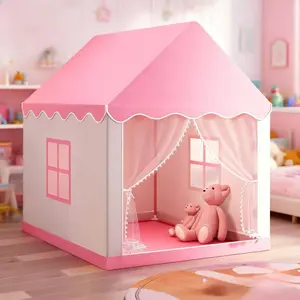 Fun Game Tent, Princess Fairy Tale Castle Playhouse, Portable Kids Toy House, Outdoor Party Decoration, Holiday Gift
