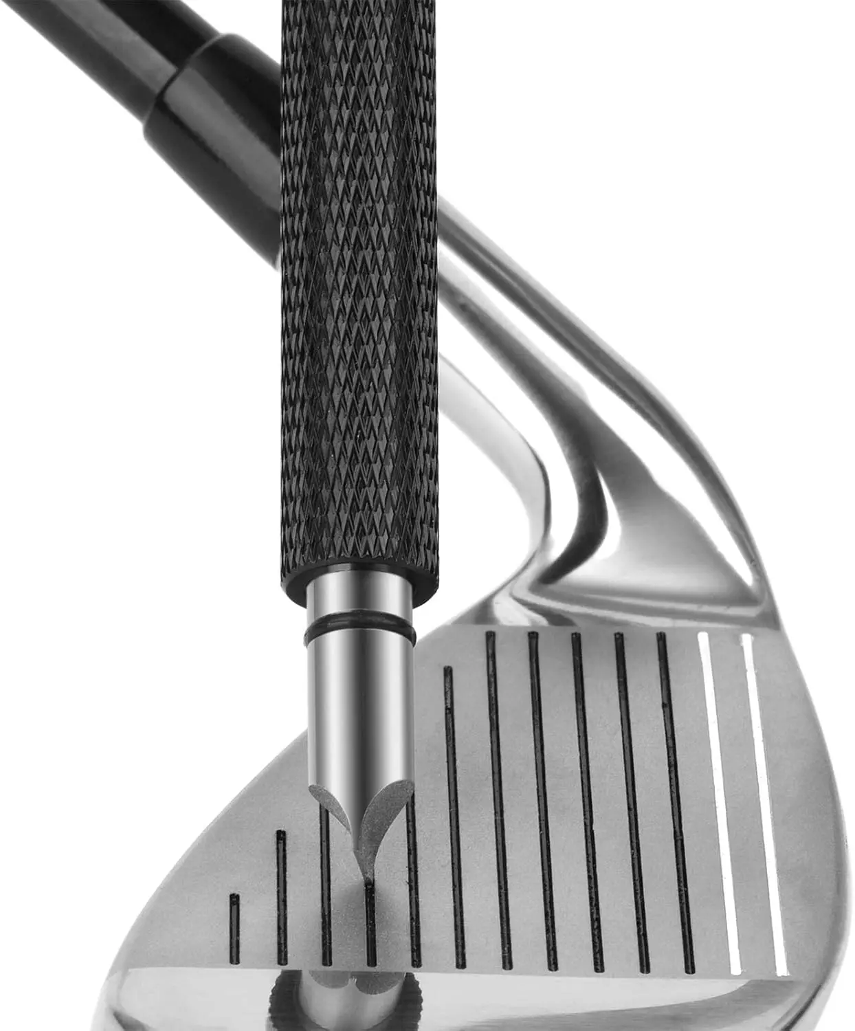 Golf Club Re-Grooving Tool and Cleaner - Wedge & Iron Accessory for Optimal Backspin - Works with U & V-Grooves