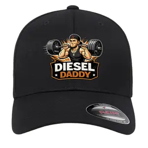 Dieseldaddy Flexfit Baseball Cap | Black Fitted