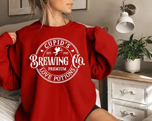 Brewing Co. Cupid's Love Options Sweatshirt, Valetine Sweatshirt, Valentines day shirt, Xoxo shirt, Cute valentine shirt, gift for valentine