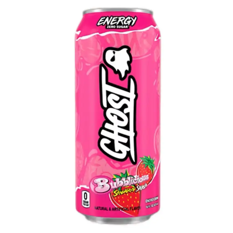 Ghost Energy Drink Bubblicious 4 Pack, Zero Sugar