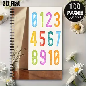 1 Spiral Coil Notebook 5.7x8.26 Inch, Premium Lined Pages Durable Binding, Camping Journal Travel Diary RV Outdoor Adventure Log, Birthday Christmas Gift for Outdoor Enthusiasts Hikers Campers [2D] Flat