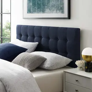 Modway Emily Full Upholstered Fabric Headboard in Navy