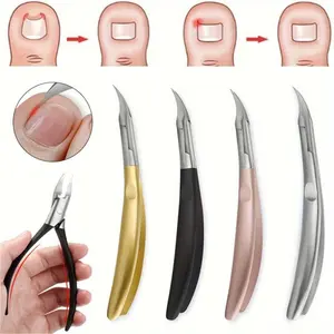 1/3-piece set of stainless steel cuticle nail clippers, professional nail trimmers, manicure and pedicure tools for home and salon use