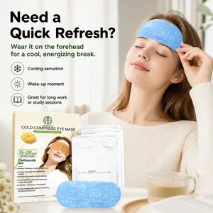 2-Pack Reusable Cooling Eye Mask for Eye Fatigue, Stress Relief & Better Focus