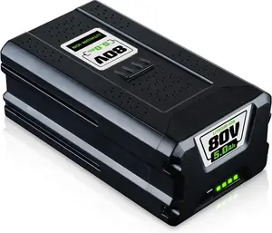 80V 5.0Ah Li-ion Battery Compatible with Greenworks 80V Battery GBA80200 GBA80250 GBA80400 GBA80500 for with LED Indicator Light