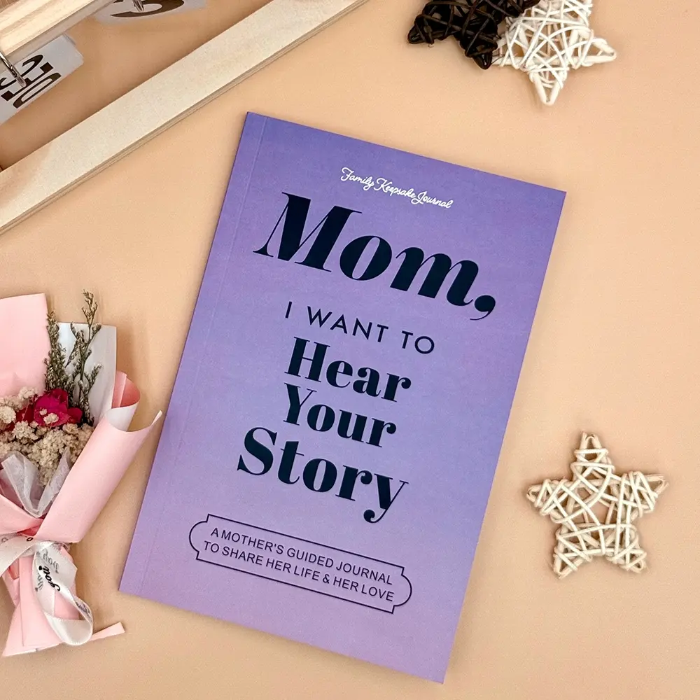 Mother's Story Journal, Share Her Life and Love, Gift for Mother, Personalized Diary, Perfect Present for Mom