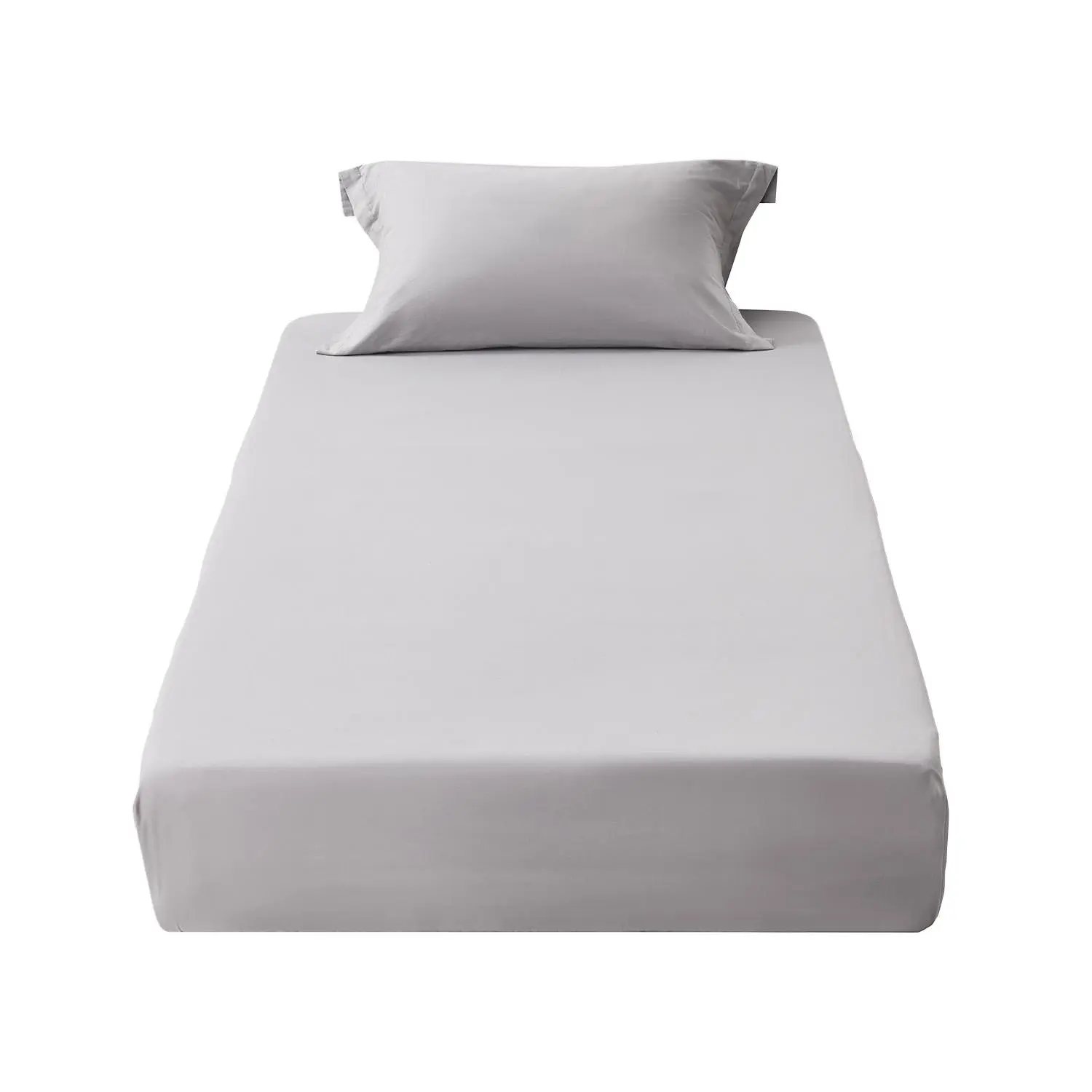 VEVOR Twin Size Bed Sheets Set (2-Piece Fitted Sheets), High-Quality Microfiber, High-Elastic, Durable, Wear-Resistant, Breathable, Single-Sided Brushed, Wrinkle Resistant, Fits 15 in Mattresses,toolupgrade