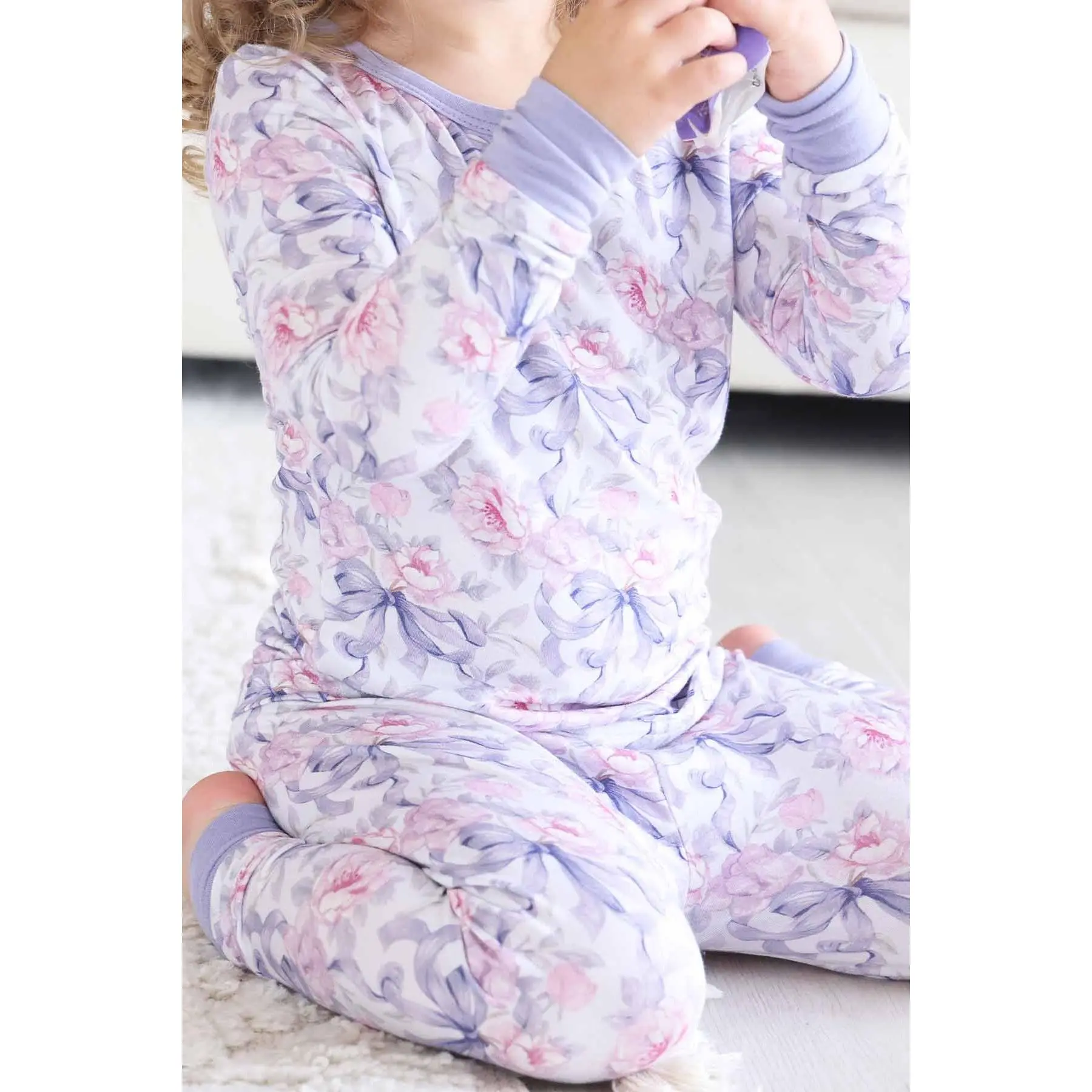 Two-Piece Bamboo Pajama Set | Leighton's Lavender