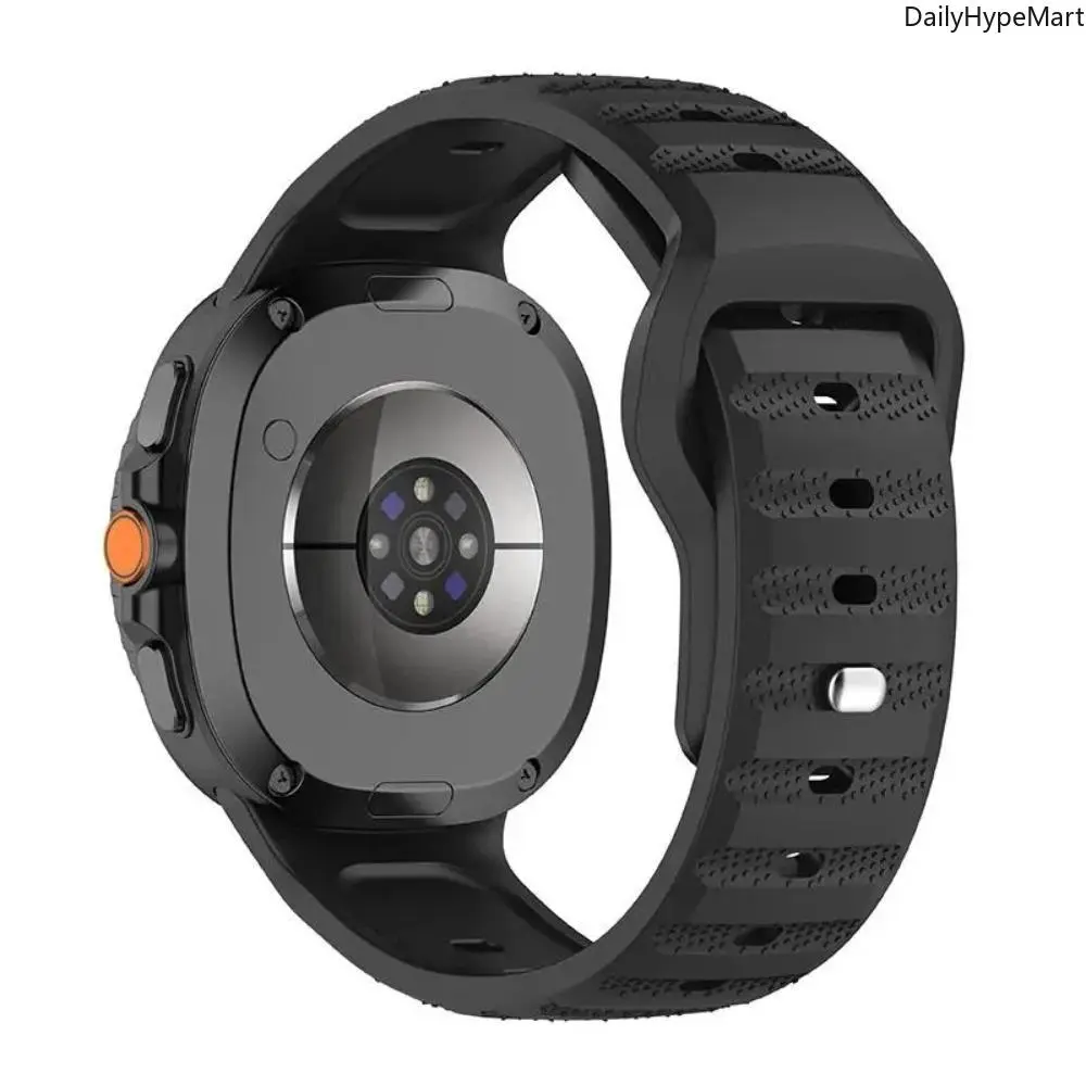 Soft Silicone Smartwatch Compatible Bands - Silicone Softness Sport Strap, Wearable Tech Fashion Accessory for Samsung Galaxy Watch 8/Classic, Galaxy Watch 8 44mm Replacement for 40/44/46mm Devices