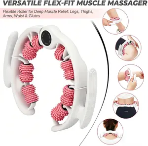 Manual Muscle Massage Stick with Detachable Rollers for Deep Relaxation