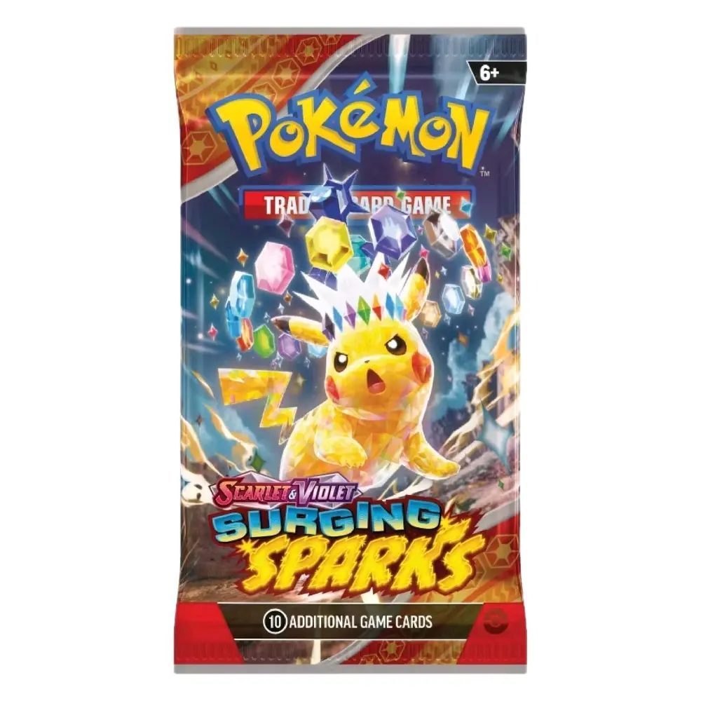 SINGLE PACK-Pokemon TCG: Scarlet & Violet Surging Sparks Booster Single Pack shop Lot of Trading Cards poppin packs - TikTok Shop SINGLE PACK-Pokemon TCG: Scarlet & Violet Surging Sparks Booster Single Pack shop Lot of Trading Cards poppin packs - TikTok Shop