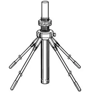 Solarcon IMAXGPK Ground Plane Kit for Model IMAX-2000 Base Station Antennas