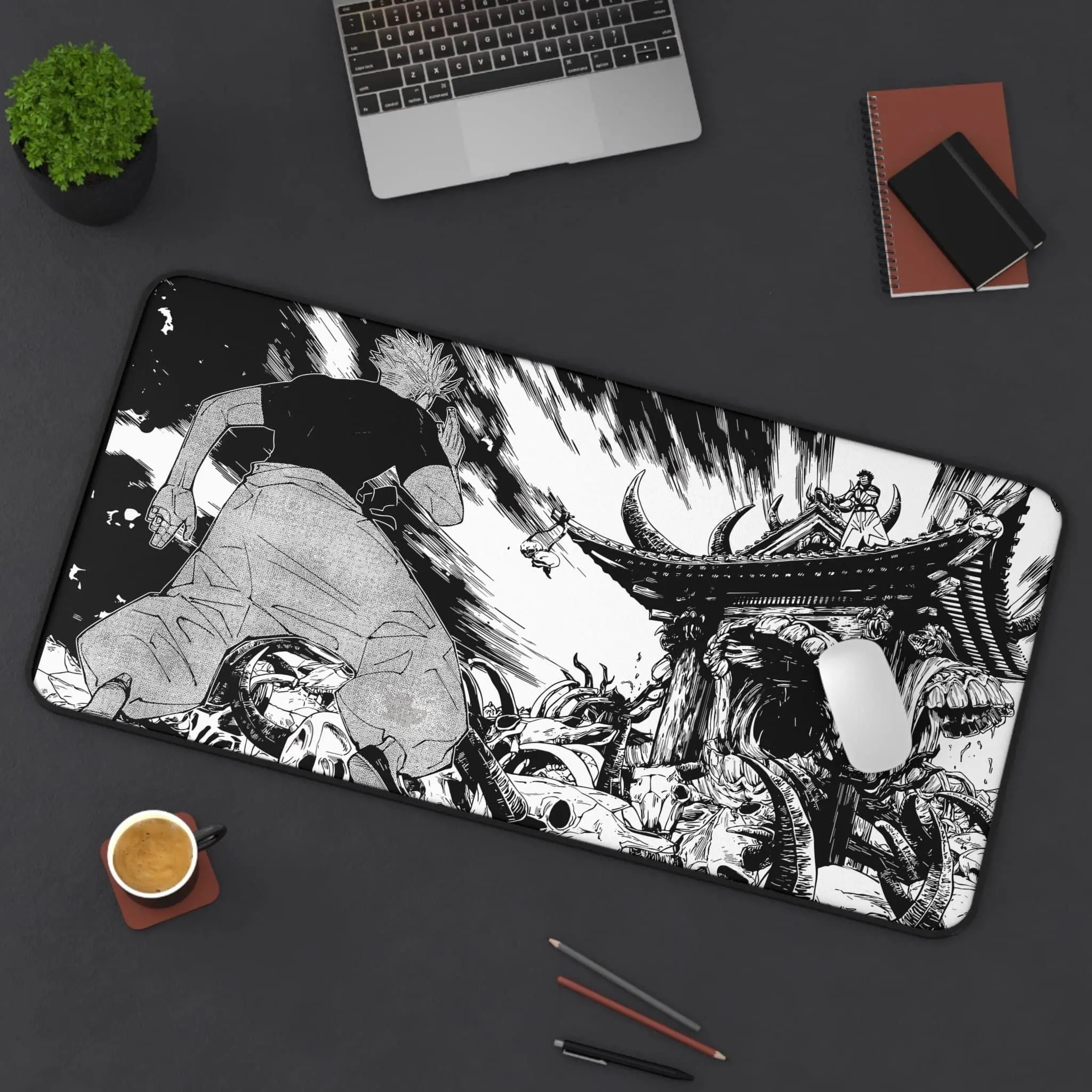 [New Anime Gear - Sale Up To 35%] Gojo Satoru Jujutsu Kaisen Desk Mat, Vibrant Anime Art Extended Mouse Pad, Stylish Desk Decor for Gamers & Anime Fans