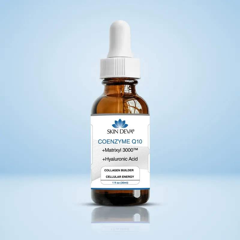 [Skin Deva] Coenzyme Q10 Serum with Hyaluronic Acid & Matrixyl 3000 | Collagen Boosting, Anti-Aging, Hydrating & Firming Serum | Skin Repair & Radiance | All Skin Types