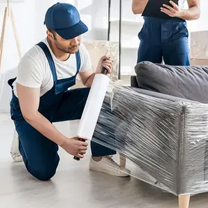 Transparent Stretch Film Roll, Durable Industrial Packaging Material, Anti-Scratch & Waterproof, Ideal for Long-Distance Shipping